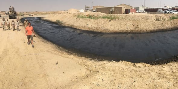 haul road in camp Al Jaber, Kuwait